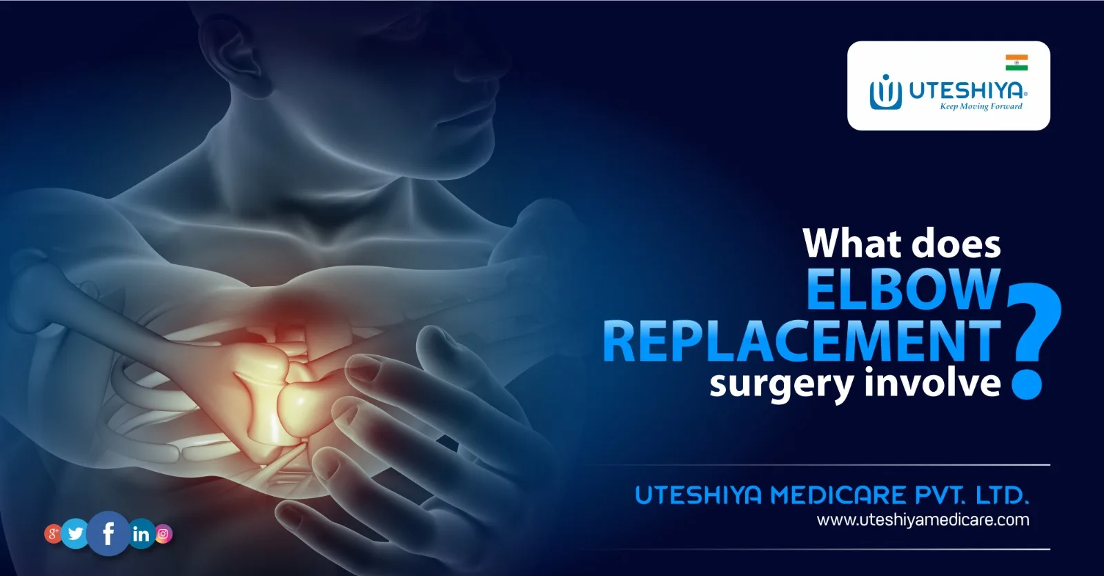 What does elbow replacement surgery involve